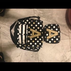 Justice “A” messenger/computer bag and lunchbox